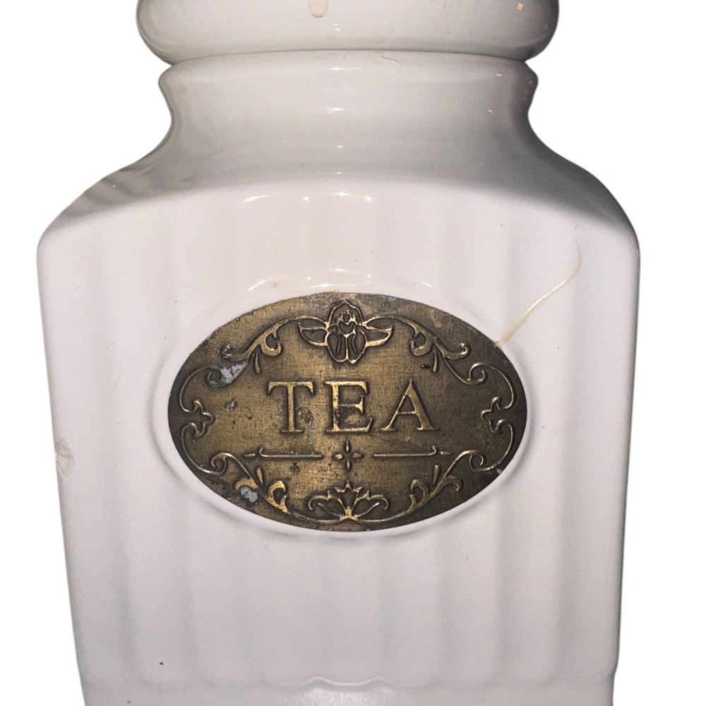 Vintage THL Canister Set- FLOUR-TREATS-TEA-COFFEE - Picture 3 of 6